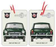 MGC GT (disc wheels) 1967-69 Air Freshener